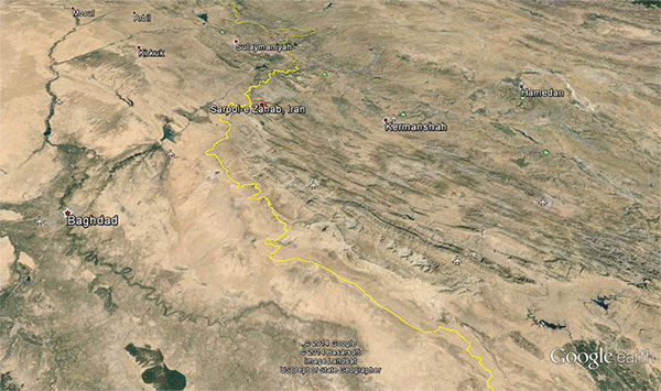 موقعیت سرپل زهاب